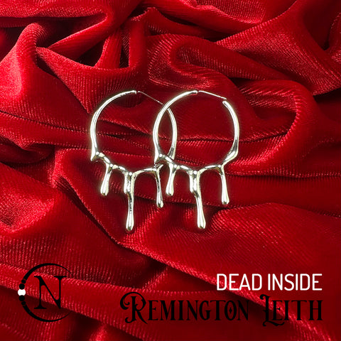 Dead Inside Holiday 2023 NTIO Hoop Earrings by Remington Leith ~ Limited