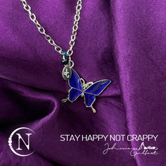 Necklace ~ Stay Happy Not Crappy by Johnnie Guilbert