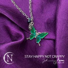 Necklace ~ Stay Happy Not Crappy by Johnnie Guilbert