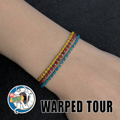 Red 25 Years NTIO Bracelet by Vans Warped Tour