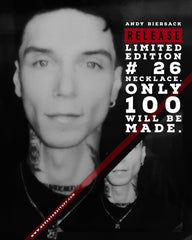 26 Pendant Necklace~ by Andy Biersack