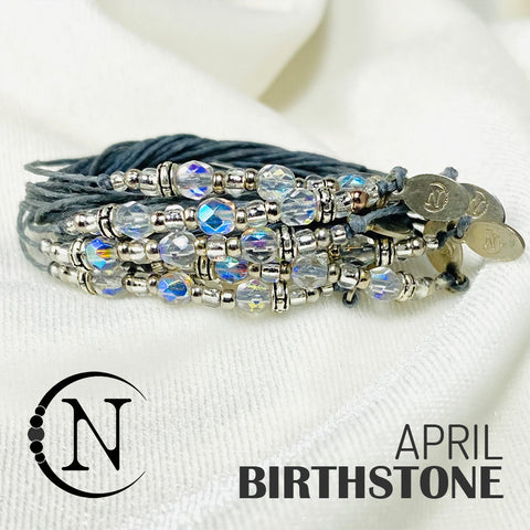 April Diamond NTIO Birthstone Bracelet