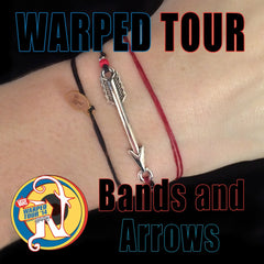 Red Bands and Arrows NTIO Bracelet by Vans Warped Tour