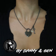 Gunmetal One From the Heart NTIO Necklace Danny Worsnop & Ben Bruce