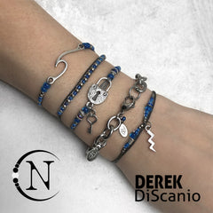 Blue ~ Wash Away All the Thoughts NTIO Bracelet by Derek Discanio - RETIRING