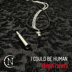 Secret Message Necklace ~ I Could Be Human by Chris Cerulli