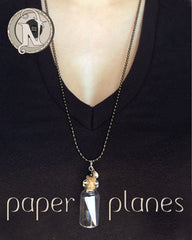 Paper Planes NTIO Vial Necklace by Spencer Chamberlain