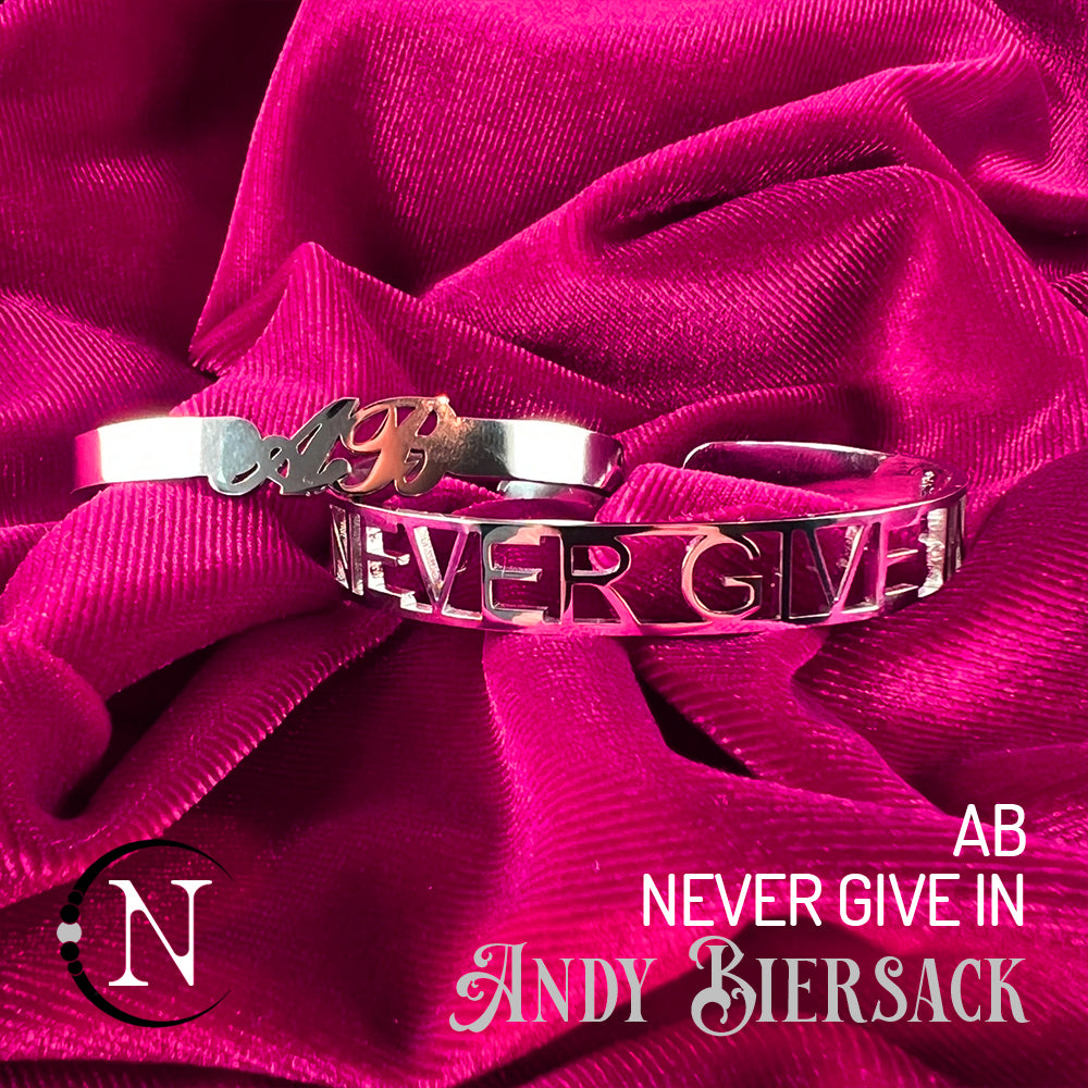 Artist Cuff & Lyric Bangle Bundle ~ Never Give In by Andy Biersack
