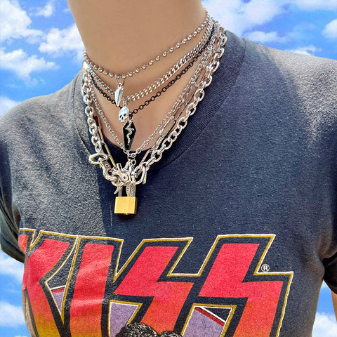 Set The World on Fire 5 Piece Andy Biersack NTIO Necklace/Choker Stack