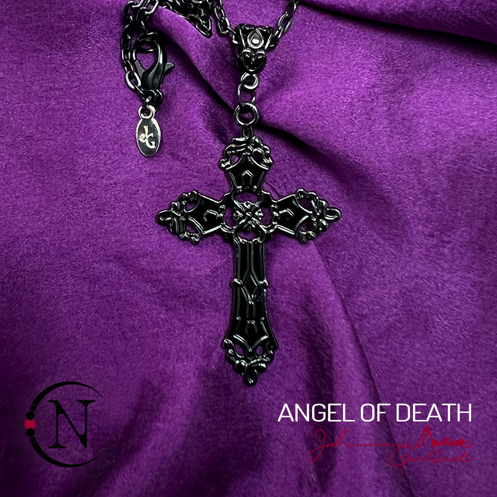 Black ~ Angel of Death NTIO Necklace by Johnnie Guilbert