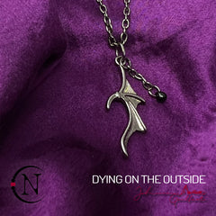 Crying On The Inside Dying On The Outside Friendship Necklace by Johnnie Guilbert