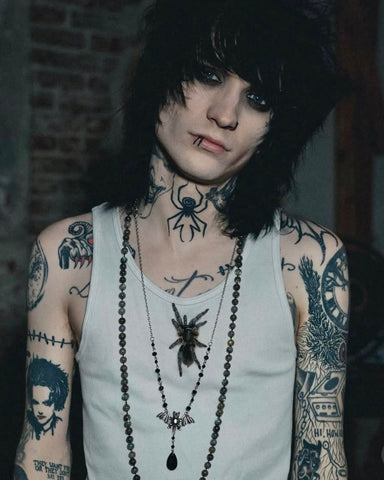 Let Go Bat Rosary NTIO Necklace by Johnnie Guilbert ~ RETIRING