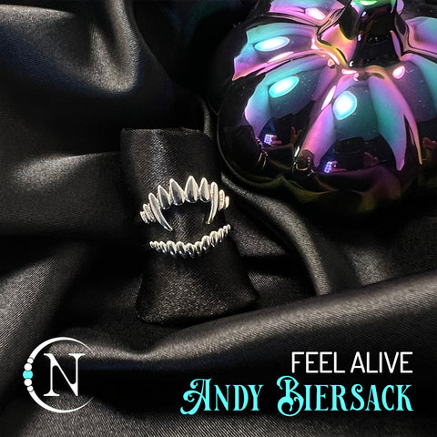 Double Vampire Ring ~ Feel Alive Holiday 2024 by Andy Biersack - LIMITED EDITION