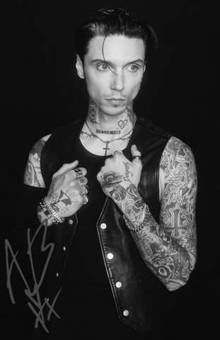 Hand Signed Andy Biersack BVB 7 Poster 50% OFF with Any 2 Pieces CODE: ANDYPOSTER50
