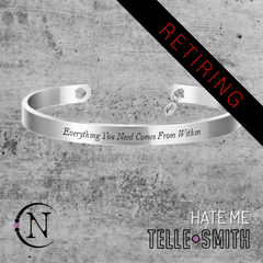 Hate Me Cuff Bracelet by Telle Smith ~Limited Edition 25 Each