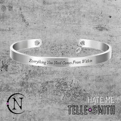 Hate Me Cuff Bracelet by Telle Smith ~Limited Edition 25 Each