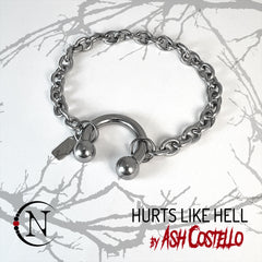 Chain Bracelet ~ Hurts Like Hell by Ash Costello