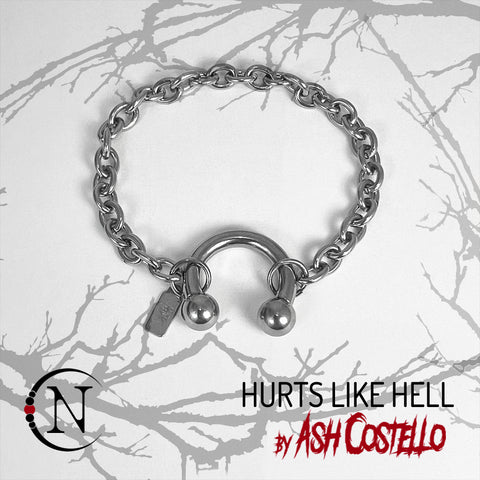 Chain Bracelet ~ Hurts Like Hell by Ash Costello