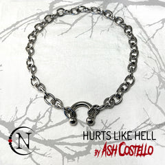 Necklace/Choker ~ Hurts Like Hell by Ash Costello