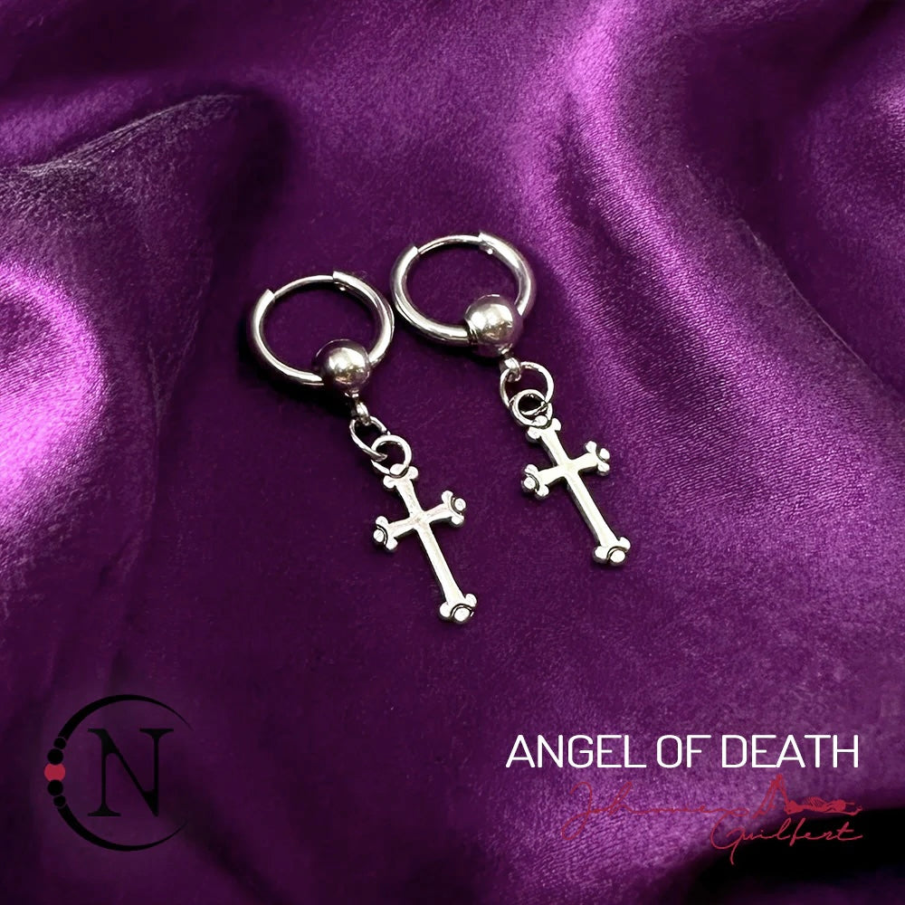 Earrings ~ Angel of Death NTIO by Johnnie Guilbert