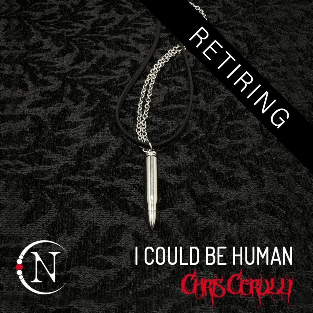 Secret Message Necklace ~ I Could Be Human by Chris Cerulli