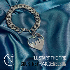 I'll Start The Fire Chain Bracelet by Courtney Paige Nelson