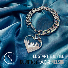 I'll Start The Fire Chain Bracelet by Courtney Paige Nelson