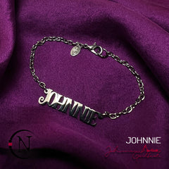 Chain Bracelet ~ Johnnie Nameplate by Johnnie Guilbert ~ Limited Edition