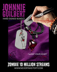 3 Piece Bundle with HAND SIGNED ~ I Want Your Heart Lyric Tag by Johnnie Guilbert ~ LIMITED EDITION