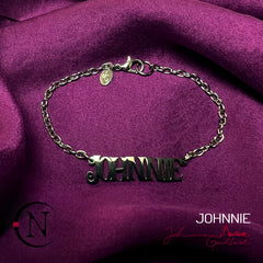 Chain Bracelet ~ Johnnie Nameplate by Johnnie Guilbert ~ Limited Edition