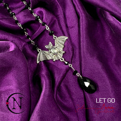 Let Go Bat Rosary NTIO Necklace by Johnnie Guilbert