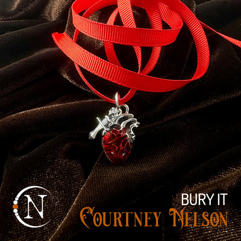 Red ~ Bury It Holiday 2023 NTIO Necklace by Courtney Paige Nelson ~ Limited