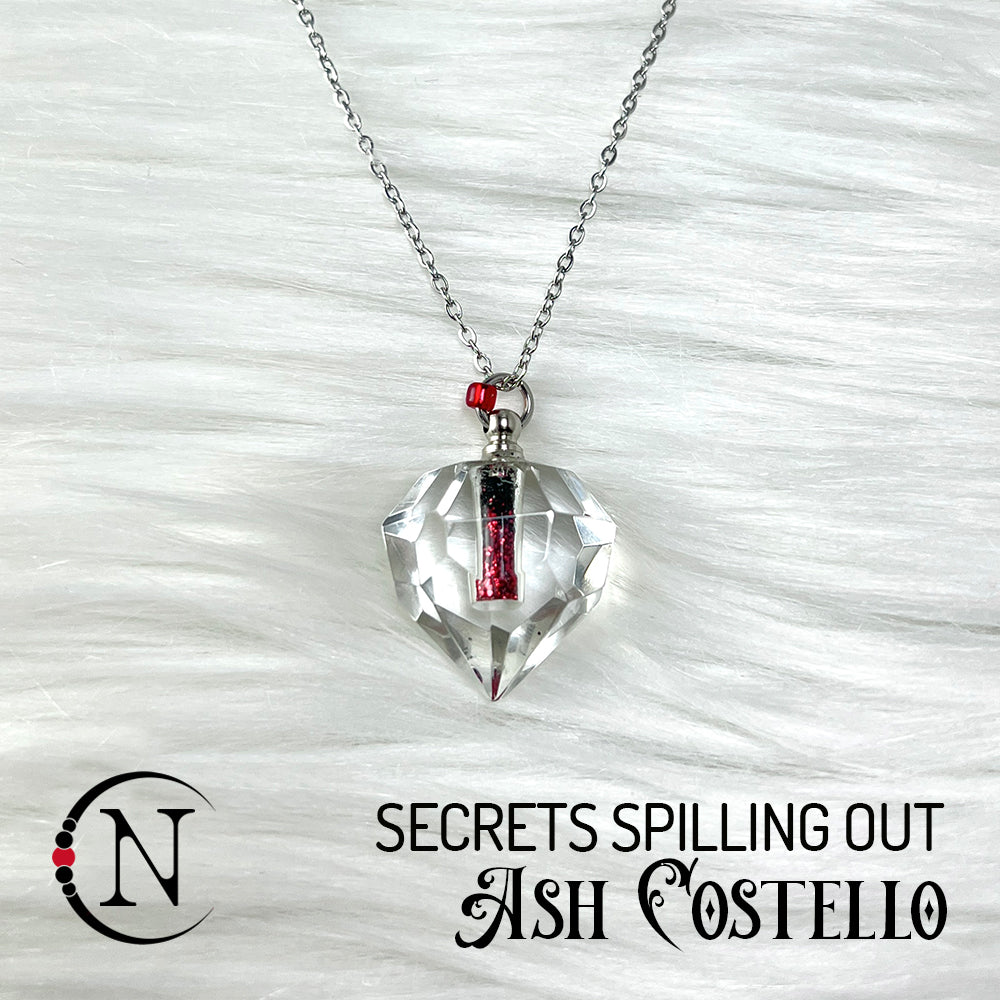 Secrets Spilling Out Holiday 2023 Vial Necklace by Ash Costello ~ Limited