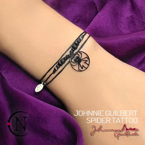 Johnnie Guilbert Spider Tattoo NTIO Bracelet +FREE PHOTO ~LIMITED EDITION