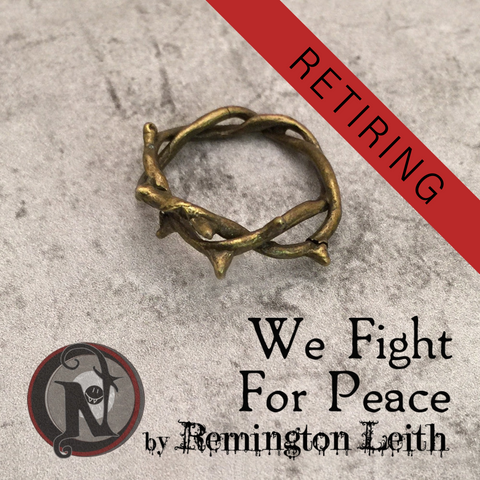 We Fight For Peace NTIO Pinky Ring by Remington Leith