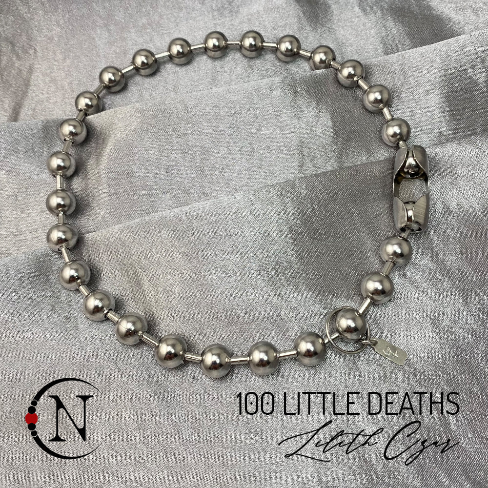 100 Little Deaths Oversized Ball Chain Choker by Lilith Czar