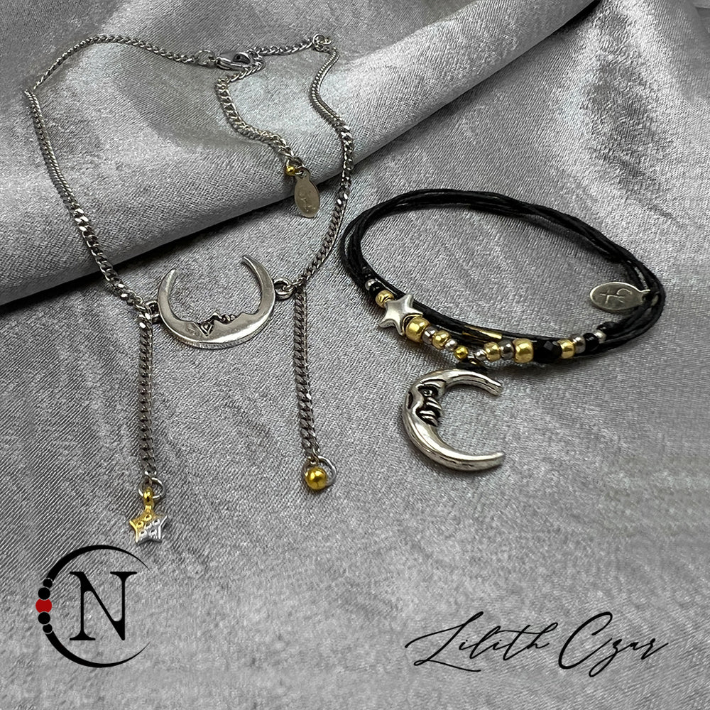 2 Piece Rise Bracelet and Necklace NTIO Bundle by Lilith Czar