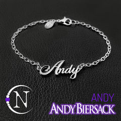 Chain Bracelet ~ Andy Nameplate  by Andy Biersack