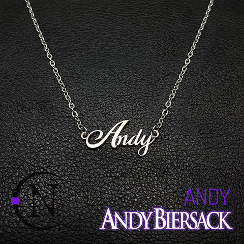 Necklace Pendant~ Andy Nameplate by Andy Biersack