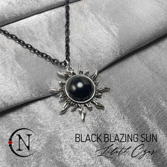 Black Blazing Sun Choker/Bracelet Necklace by Lilith Czar