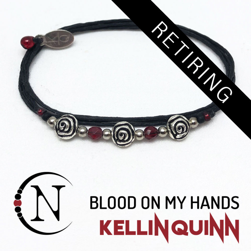Blood On My Hands NTIO Bracelet by Kellin Quinn ~ RETIRING