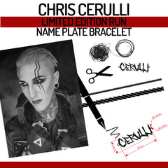 Chain Bracelet ~ Cerulli Nameplate by Chris Cerulli ~ Limited Edition