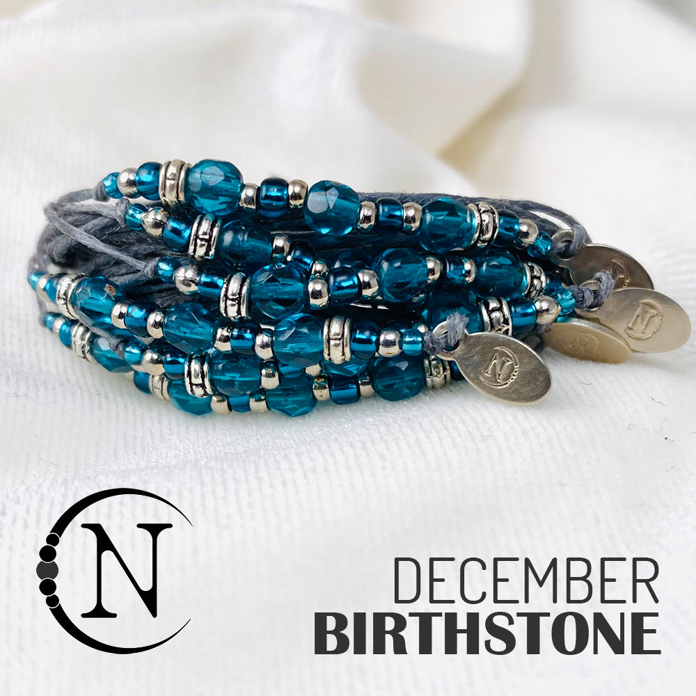 December Zircon NTIO Birthstone Bracelet