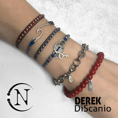 Wash Away All the Thoughts Red NTIO Bracelet  by Derek Discanio - RETIRING