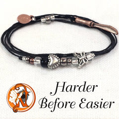 Harder Before Easier 6 months NTIO Butterfly Project Bracelet