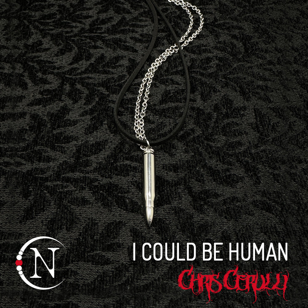 Secret Message Necklace ~ I Could Be Human by Chris Cerulli
