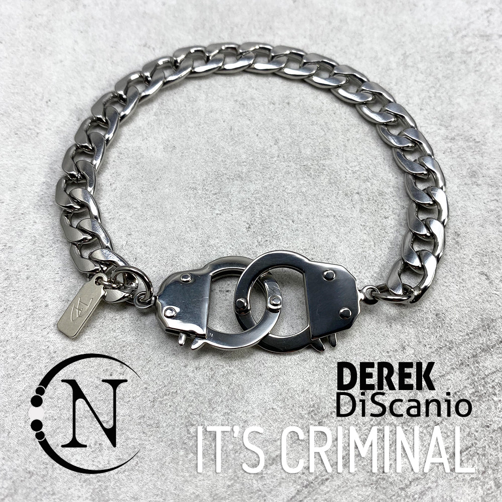 It's Criminal NTIO Cuff Bracelet by Derek DiScanio