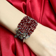 July Ruby NTIO Birthstone Bracelet