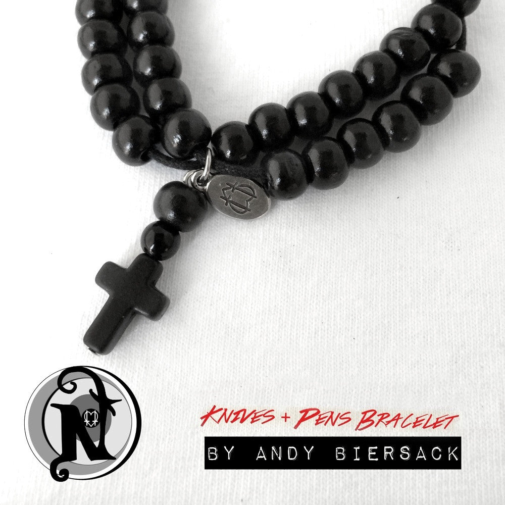Rosary Bracelet Knives and Pens by Andy Biersack