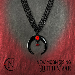 New Moon Rising 2022 Holiday Necklace by Lilith Czar